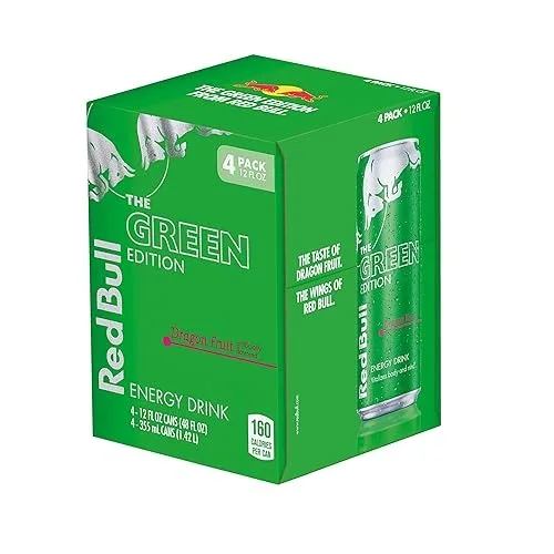 RedBull Green Edition 250 мл энергетический напиток оригинальный безалкогольный с сахарными добавками Redbull