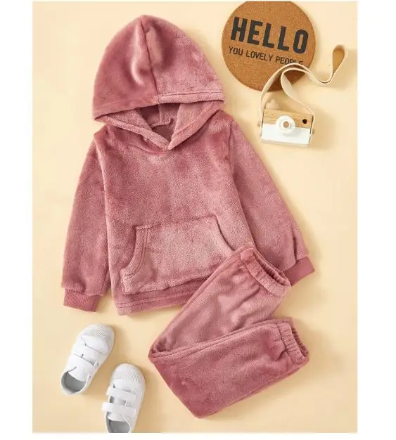 Wholesale customized Kids Tracksuits For Boys With Custom Logo Hooded Sweatshirt