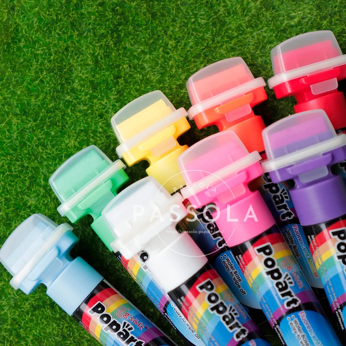 Jumbo параллельный плоский перо на водной основе стираемый Жидкий Мел маркер 50 цветов 30