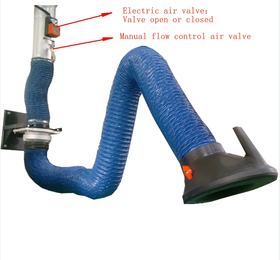 Customizable Flexible Extraction Exhaust Pipe Hose Soldering Fume extractor arm