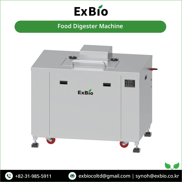 Всемирная поставка Лидер продаж машина для компостирования пищевых отходов Exbio емкостью 300 кг/день с гарантией 1 год