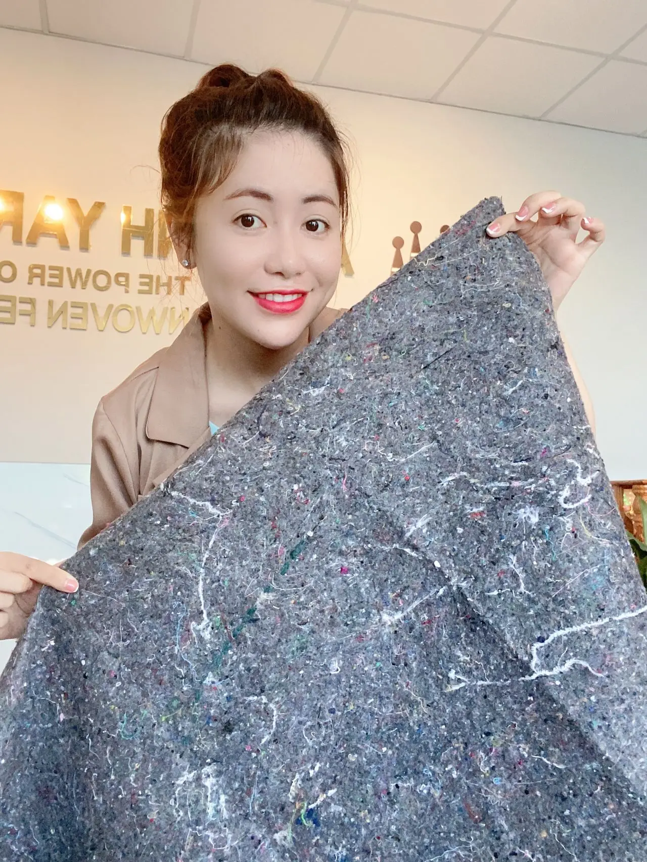 Vietnam White Painter Cover Felt Backed Hard Floor Protection Painters Fleece 1m X 25m or 50m Floor protection Painter Felt