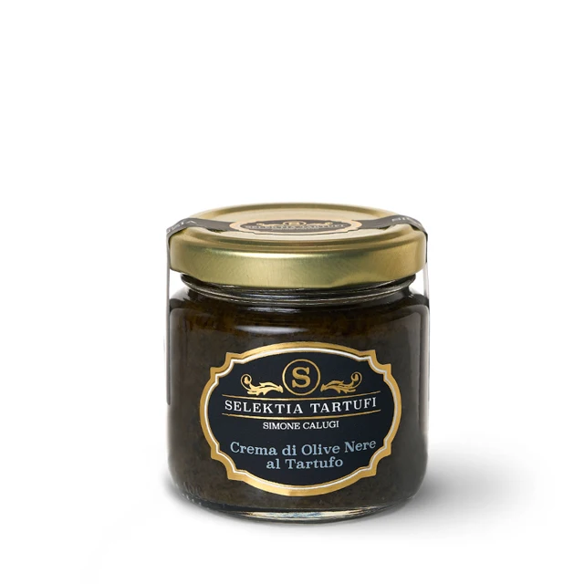 Black olive sauce with truffle MADE IN ITALY Selektia Tartufi