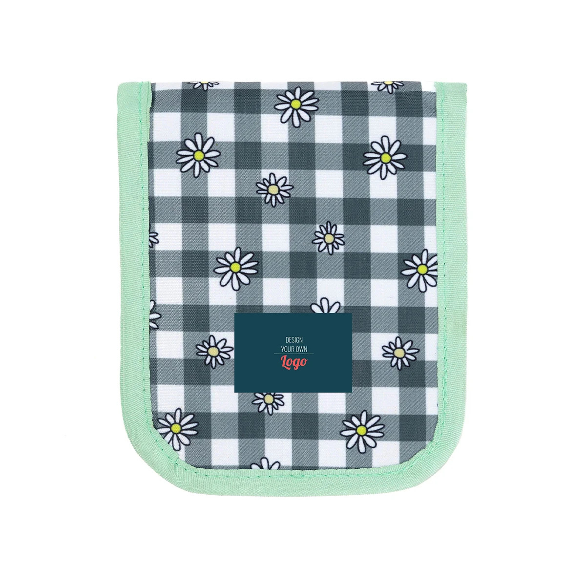 Vichy Daisies Pocket Organizer soft colors Nurse Pocket Organizer for Hospital Coat or Gown Doctor Pocket Pouch By Raw To Fine