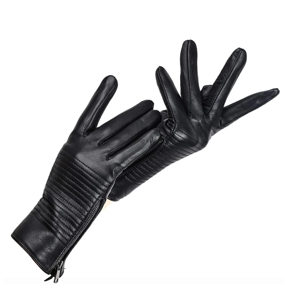 Wholesale 2024 Design Women Dressing Gloves Plain Style Winter Classical Leather Fashion Dress Gloves