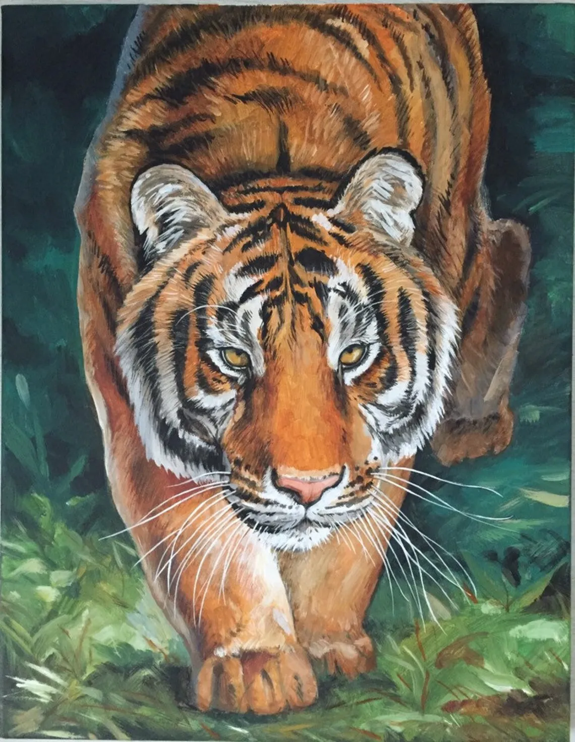 Large Wall Art Realistic Oil Painting On Canvas Wildlife Painting  Wild Nature Artwork