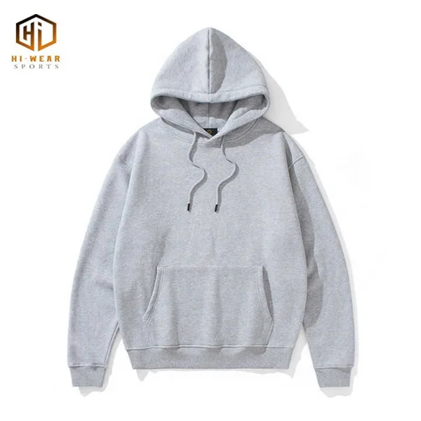 High Quality Street Style Custom Multiple Method Long Solid Color Blank Hoodie For Men