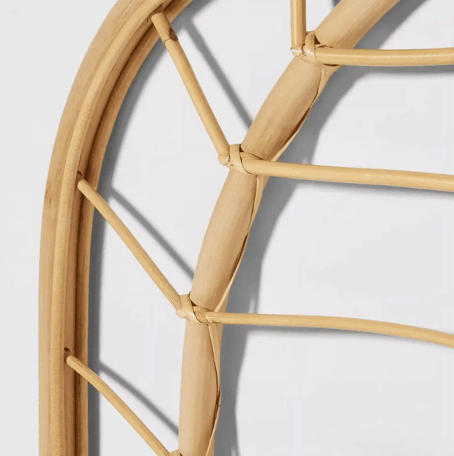 Wholesale price natural rattan decorative wall shelves rattan craft shelves for luxury home wall decorations