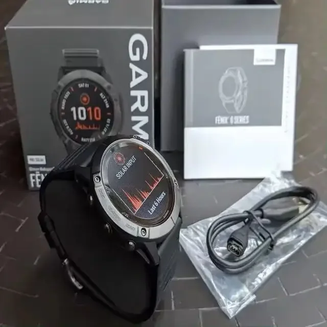Распродажа в конце года авер предложение купить 3 получить 1 GARMINS Fenix 6x6S Pro Solar Edition Sapphire Multi sport GPS Watch Black