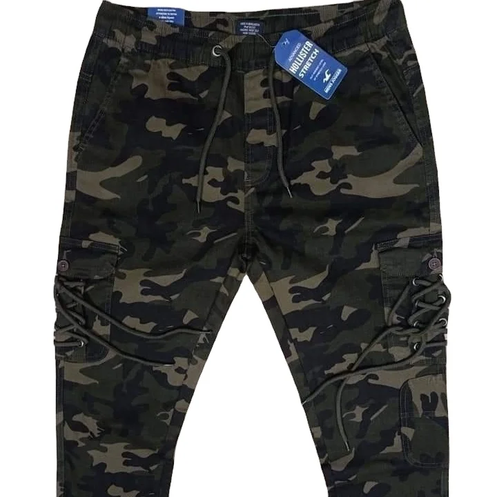 Men Camo printing Jogger pants sports wear street wearing wear pants with pocket cargo wear in cheap price high quality from BD
