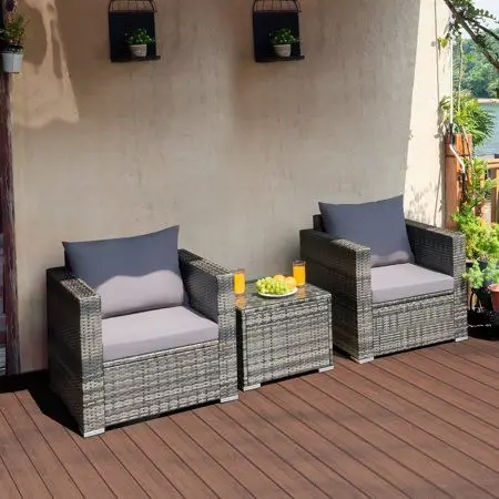 Poly Rattan Garden Furniture Rattan Set Coffee Shop Tables and Chairs