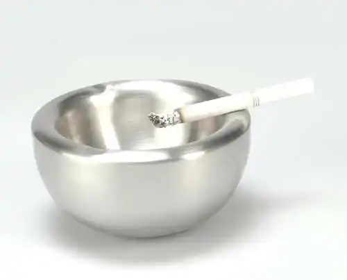 High quality custom logo printed Stainless steel ashtray