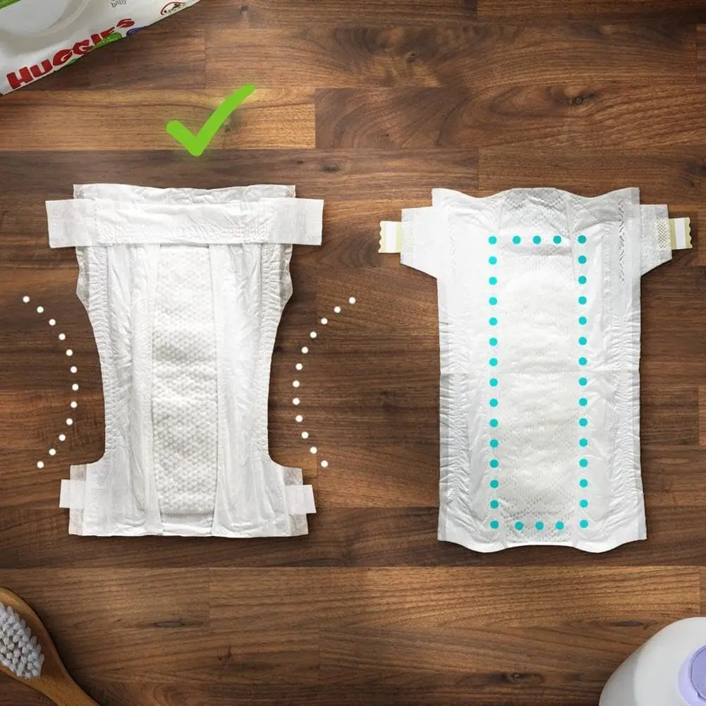 USA Origin Dealer of Hug-gies Diapers Little Snugglers Baby Diapers Size Newborn (up to 10 lbs) 128 Counts for Sale