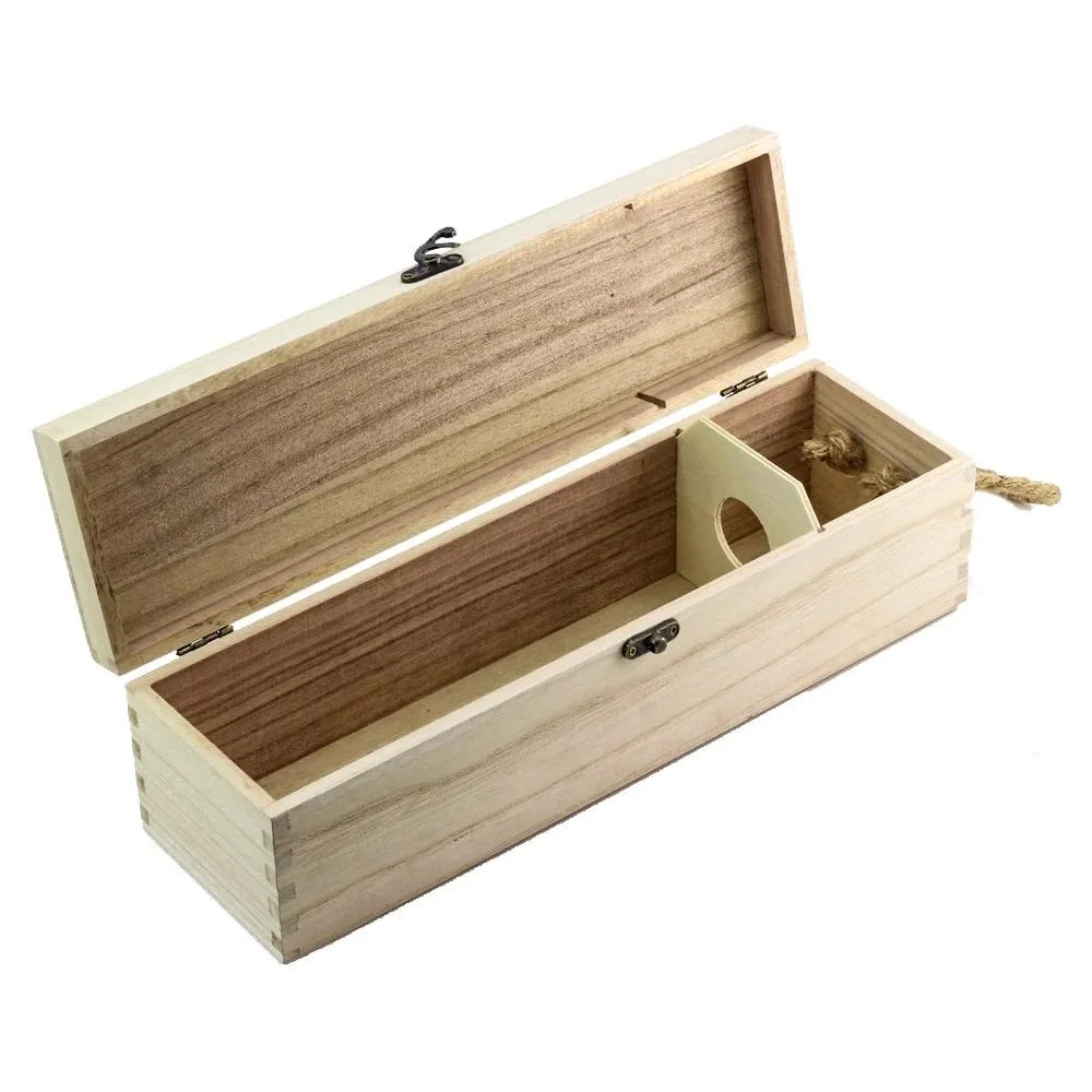 High quality Natural Wood Custom Logo Wooden Wine Box Very Good Price