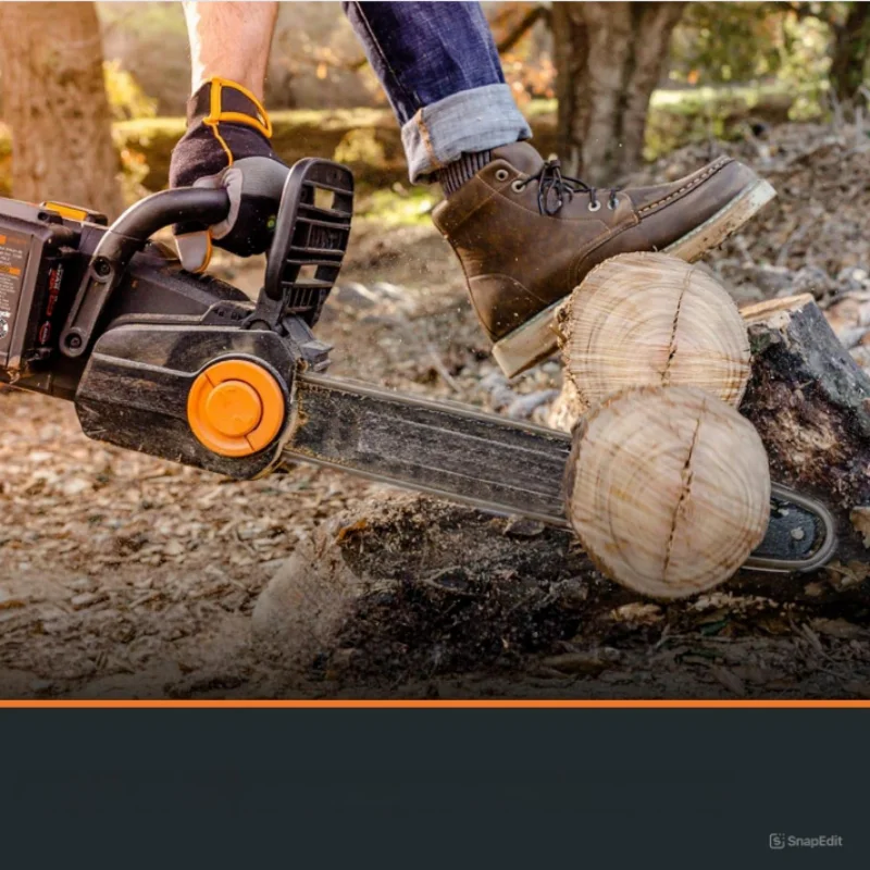 HOT DEAL High-Powered Electric Chainsaw with Brushless Motor, Auto Lubrication, and 28-Inch Cutting Capacity