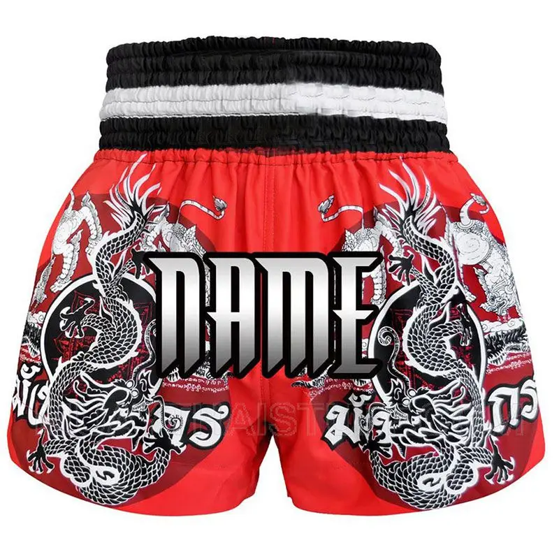 Boxing Pants Printing MMA Shorts Fight Grappling Polyester Boxing Muay Thai