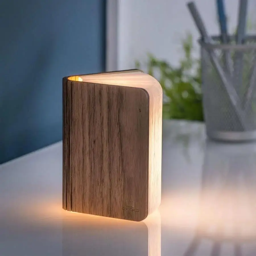 USB Rechargeable Wooden flexible LED Night Light LED Book Lamp For Lighting Decoration