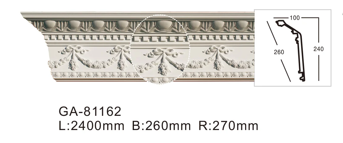 2024 High Quality Luxury Home Decoration Directly Selling Factory Wall Ceiling crown molding