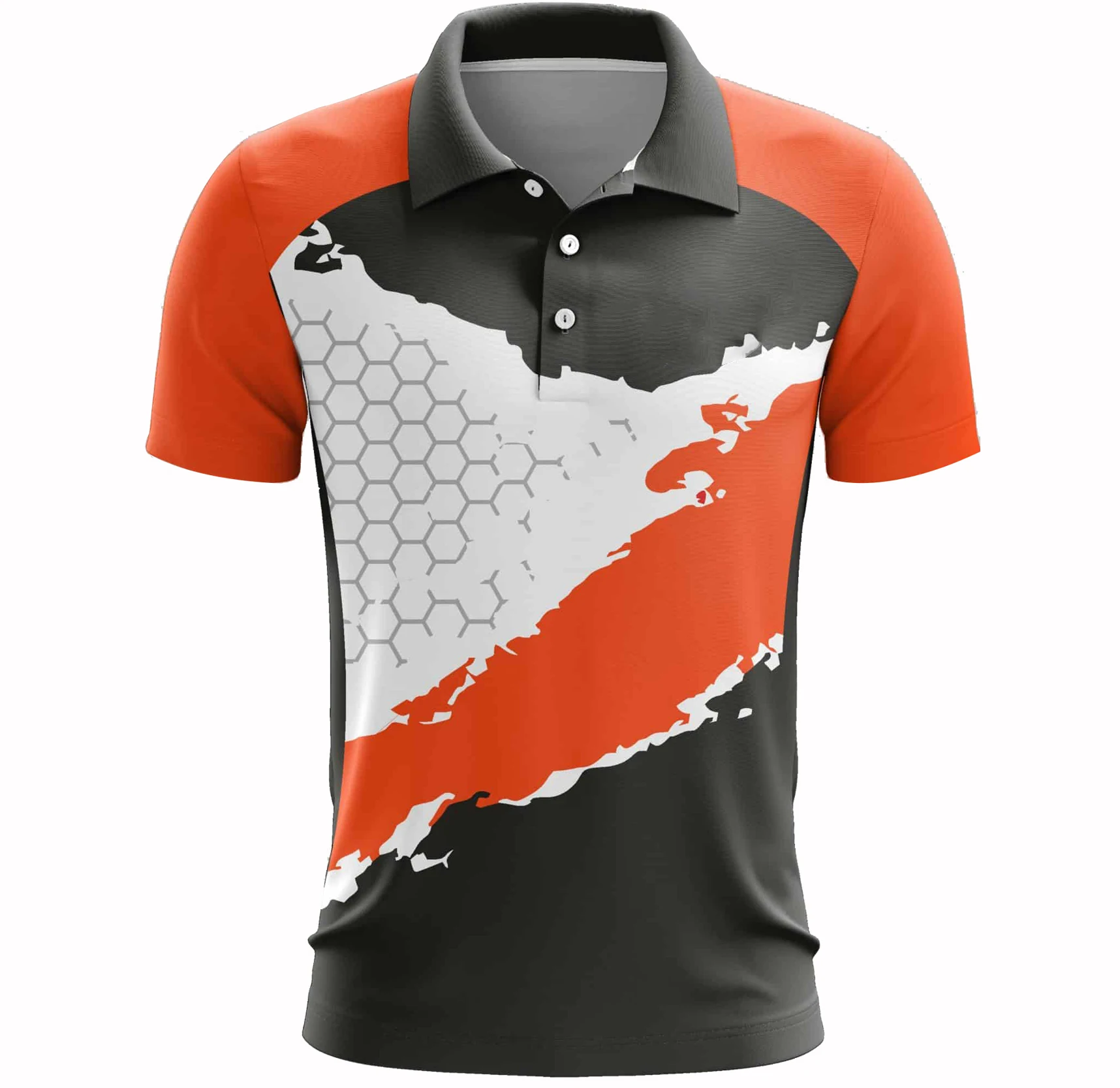 Cricket Sublimation Jersey Polo Collar Sports Jersey Printed Cricket T Shirts With Team Name And Number