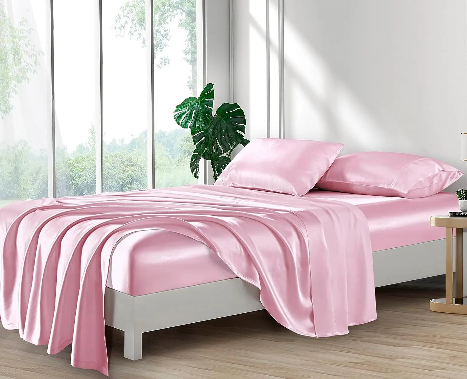 Silk Sheets Set 100% Charmeuse Mulberry Silk Bed Sheet Set, Thick, Heavy Silk, Deep Pocket OEM Made In Vietnam