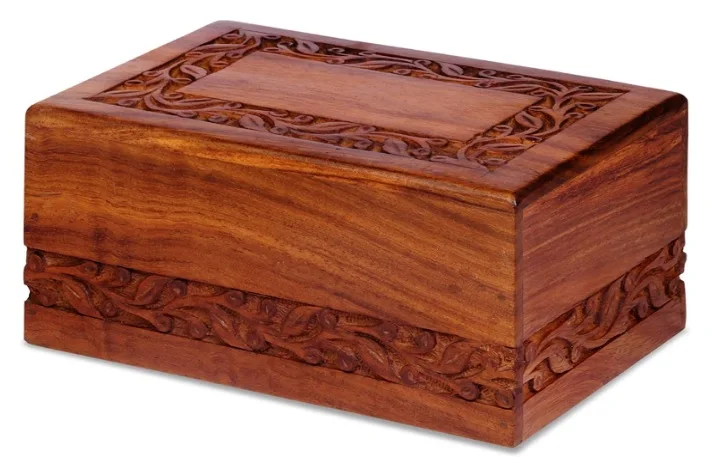 Tree of Life Engraving Wooden Urns for Pet Ashes Cremation Urns for Ashes Engraving, Wooden Box (5 X 3 X 2)