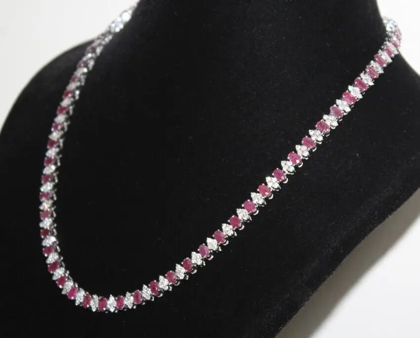 Latest Design 6.80 Ct Diamond Necklaces with 14 K Gold Fine Jewelry Necklaces for Special Occasion from India