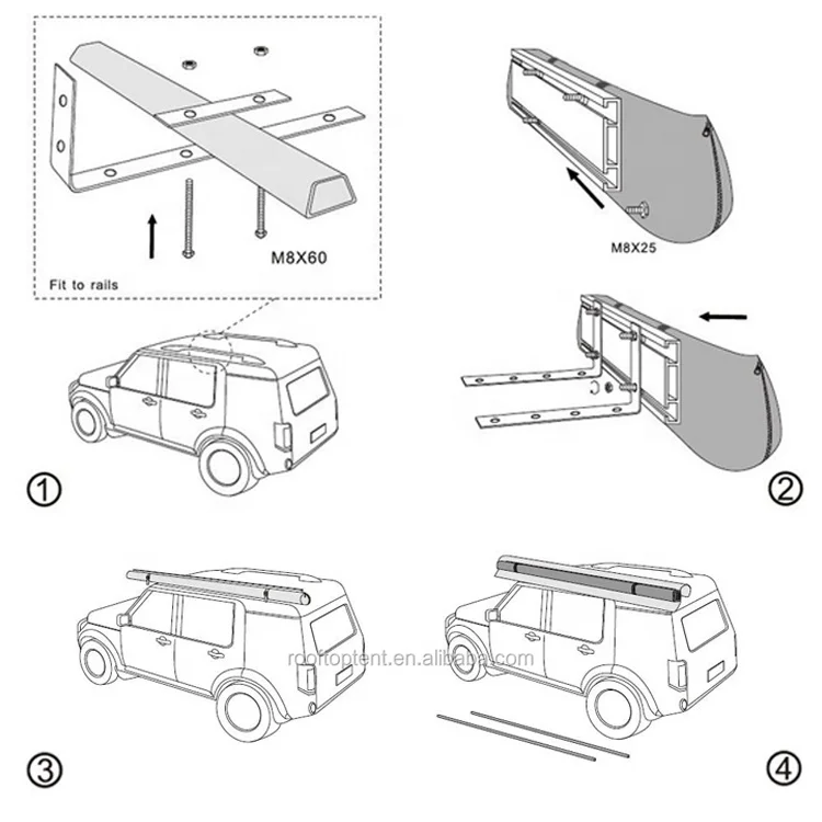 4x4 offroad overland outdoor camping gear equipment car side shelter tent awning