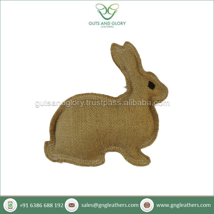 Durable Quality Wholesale Selling GNG-PT2311 Jute Reo the Rabbit Dog Bite Toys at Best Competitive Price