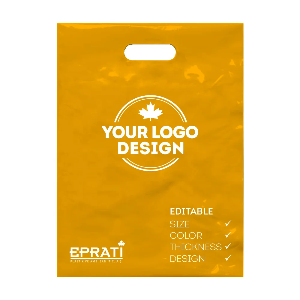 Manufacturer Guaranteed Disposable Reinforced Die Cut Plastic Bag Made from High Quality MDPE Raw Material