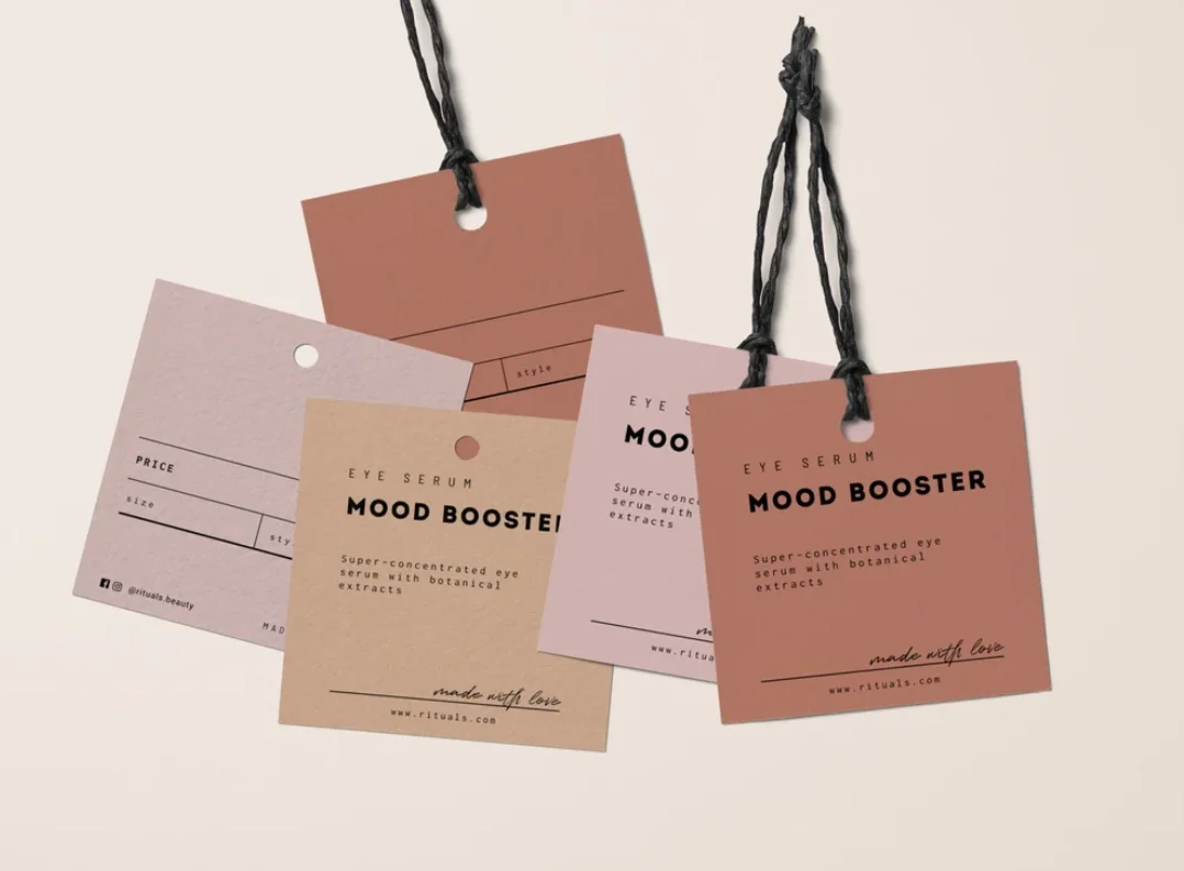 Personalized Retail Tags Diy art craft hang tag matte special card paper Swing Tag for bottle candle gift wedding candy box