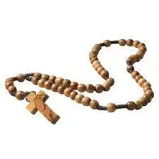 Olive Wood beaded rosary