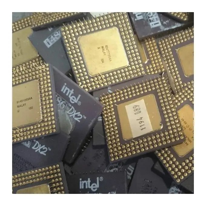 Low Price Ceramic CPU Scrap with gold pins / gold recovery Processors motherboard and gold finger trimmed for sale