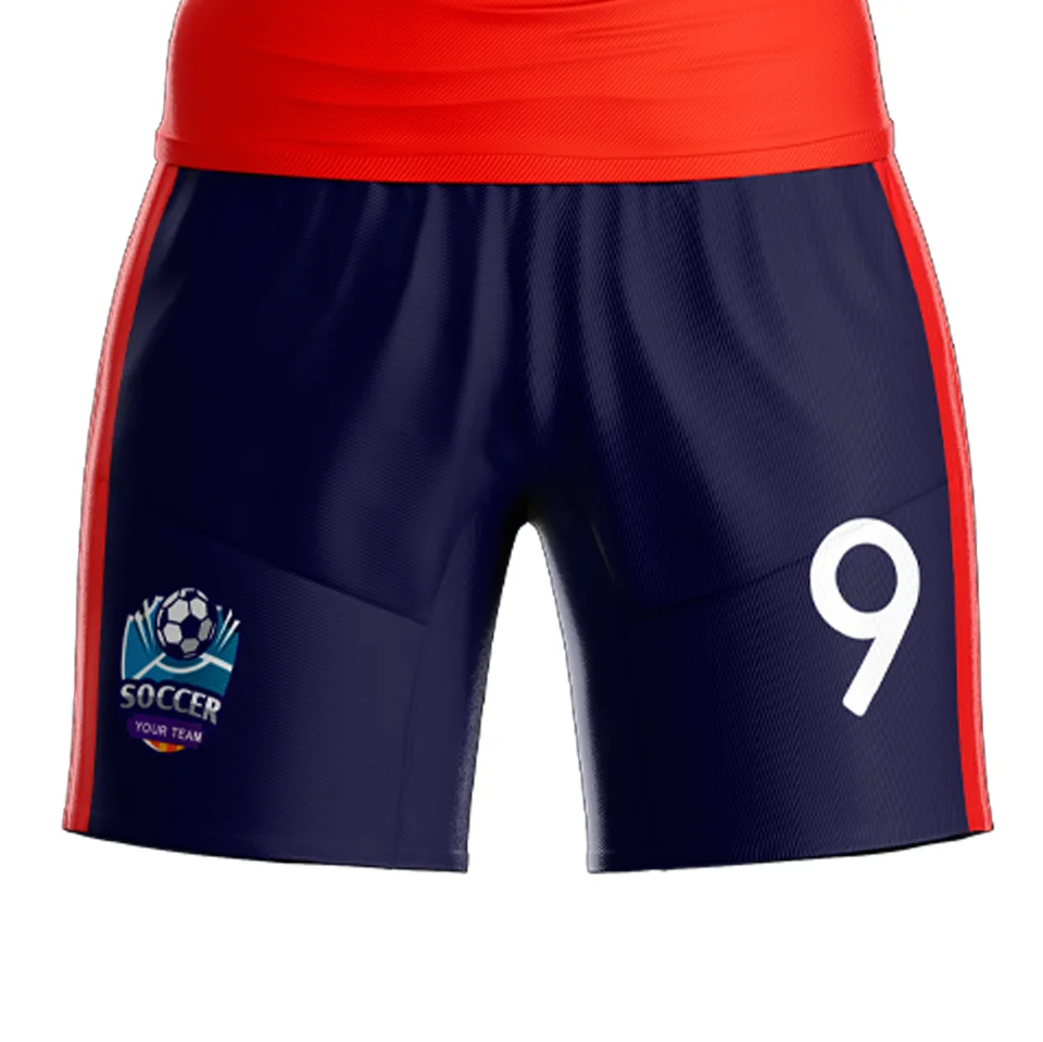 High Quality Soccer Uniform jersey and shorts made of 100% polyester soft feel fabric