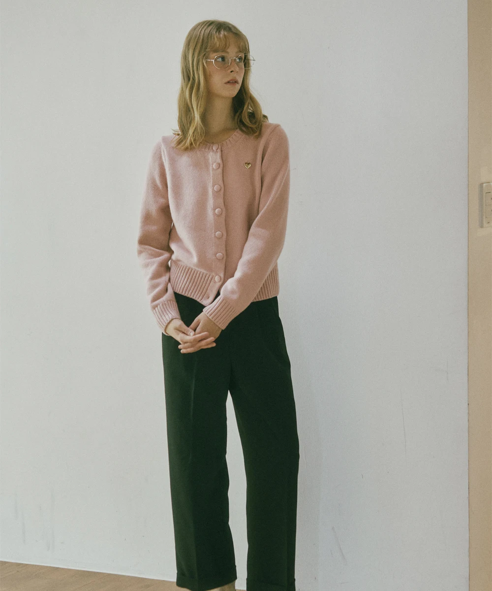 Trending Products 2024 New Arrivals Wholesale Clothes SNUG. U Love Cashmere Wool Knit Cardigan_Pink S|m Korean Fashion