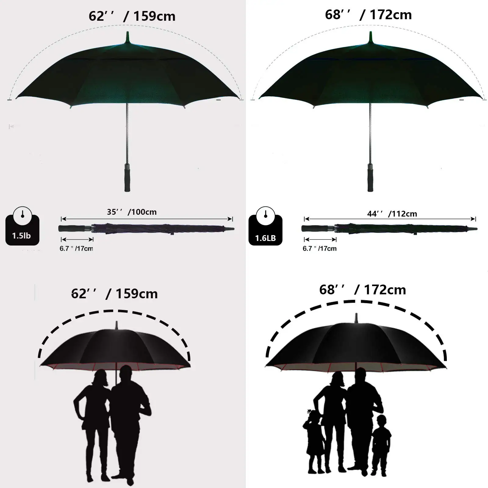 Innovative shenzhen wholesale 30 inch large windproof logo prints big luxury promotional branded custom golf umbrella