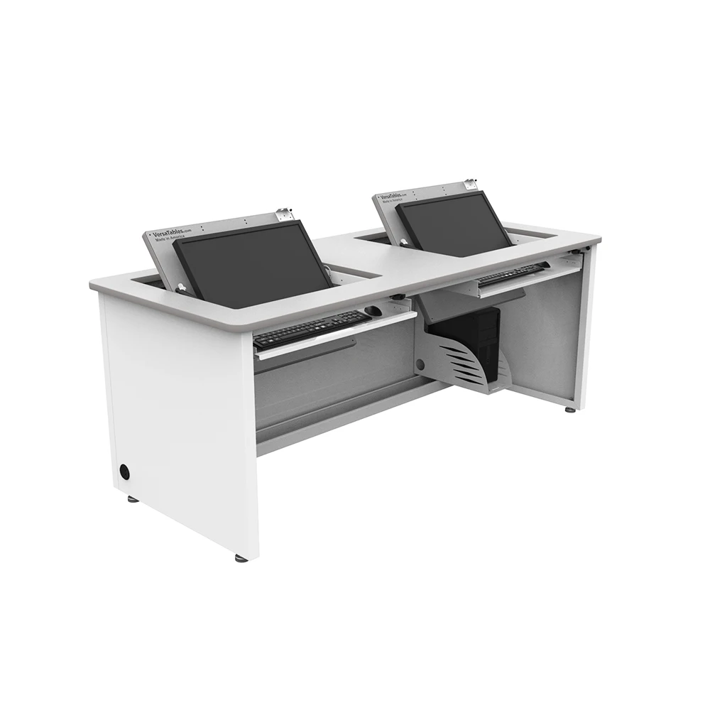 VersaDesk Revolution Enclosed Computer Desk W/Grey