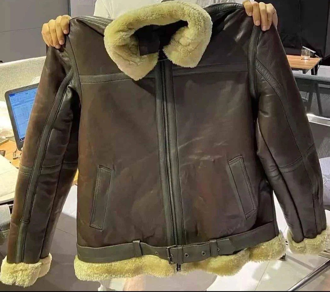 2023 Men Original Leather Jacket Top Demanding Leather Fur Jacket Simple And Casual Leather Wear Customize LOGO Label Best For P