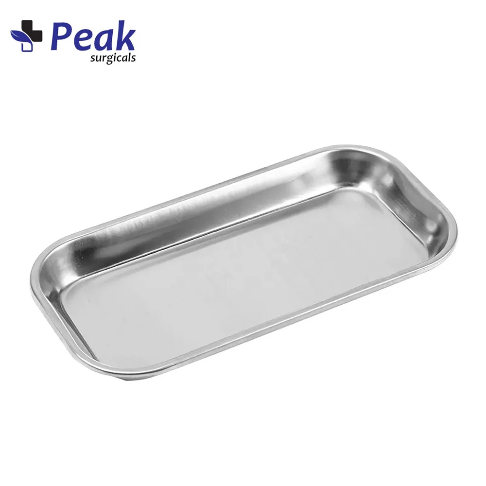 Stainless Steel Medical Instrument Tray Useful Tool for Clinic Lab Dental Instrument Tray Basic surgical instrument tray
