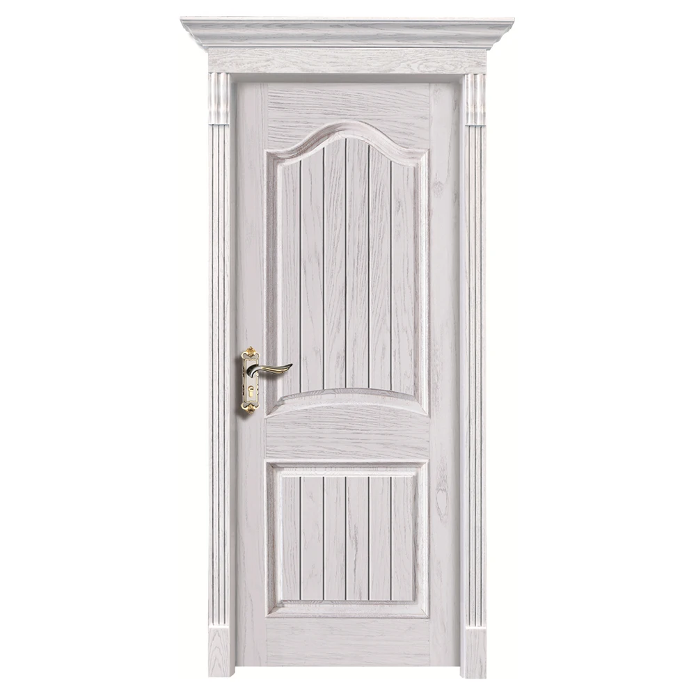 Chinese Paint Modern Flush Interior Door Designs High Quality Solid Wood Custom Door With Door Lock