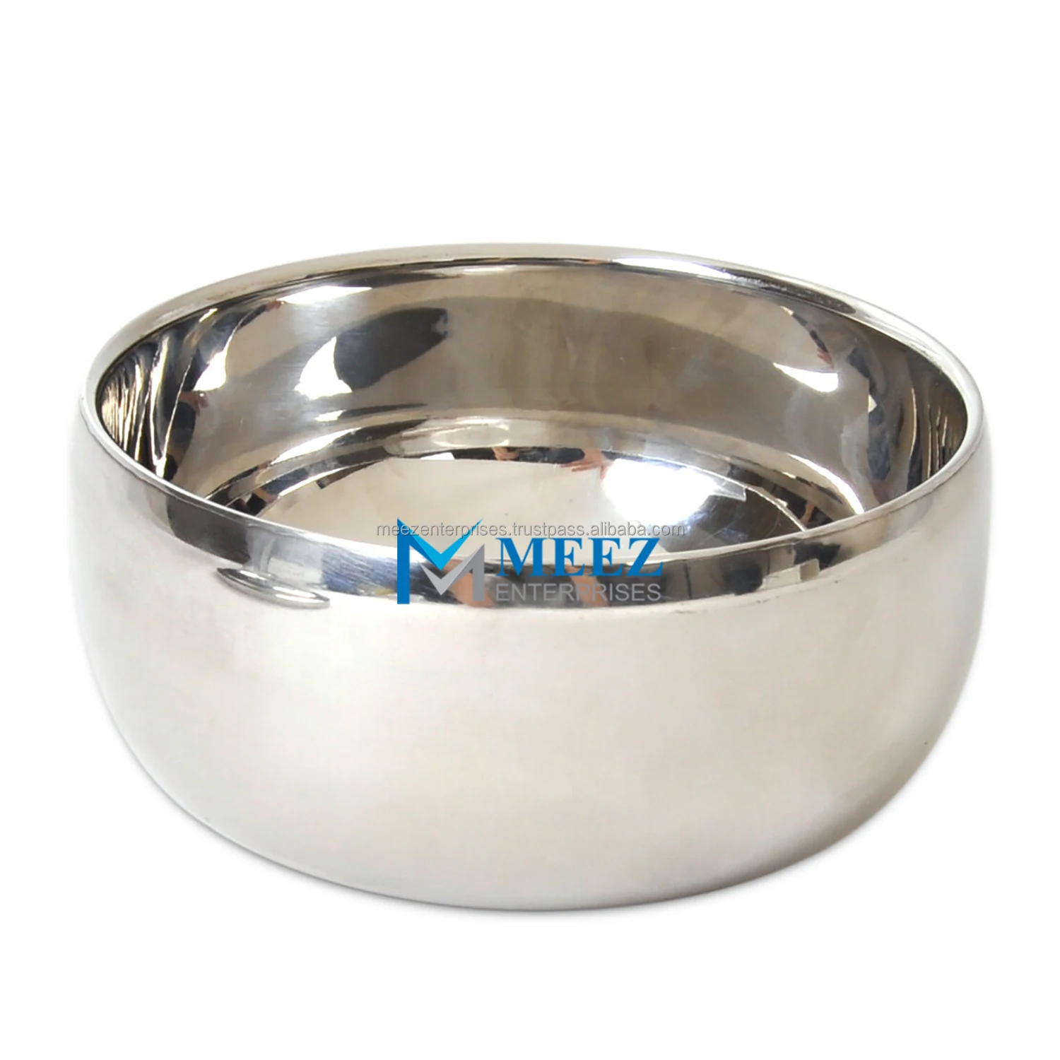 Stainless Steel Shaving Soap Bowl With Lid Hand Assembled For Mens Clean Shave Beauty Instruments