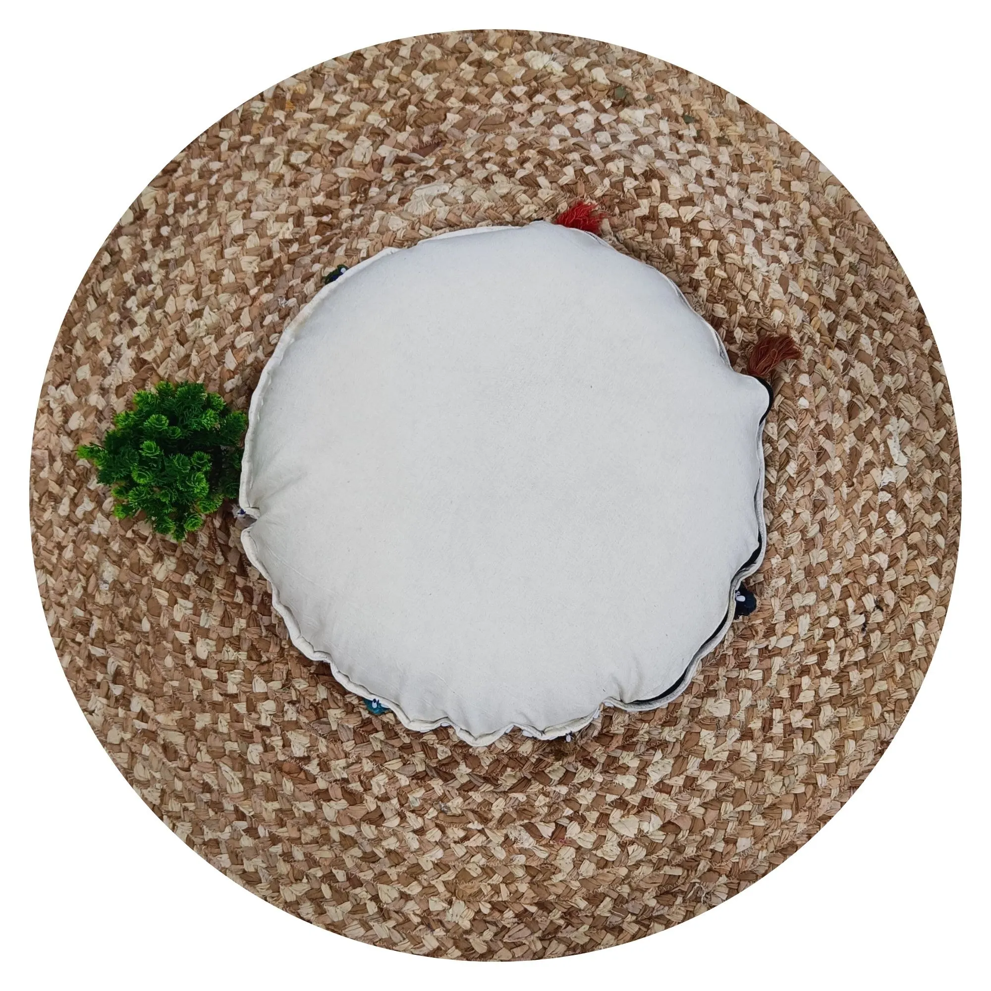 Bohemian Patchwork Round Pillow Cover Khambadia Multicolor Sofa Chair Living Room Home Decorative Cushion Cover