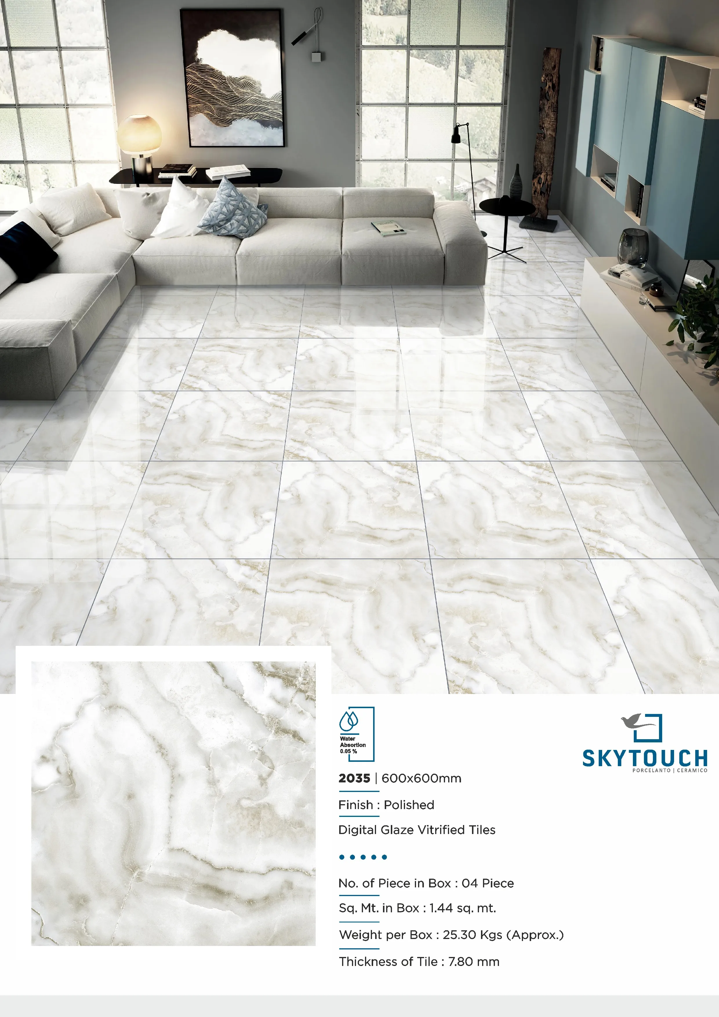 Wholesale 600x600mm 8.5mm Gray Gold Digital Polished Porcelain Tile New Design Interior Clay Material Best Price in India