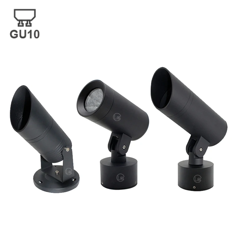 Lacelesty LED GU10 Waterproof IP65 Landscape Pathway Lawn Lamp Adjustable Outdoor Spot Garden Spike Light