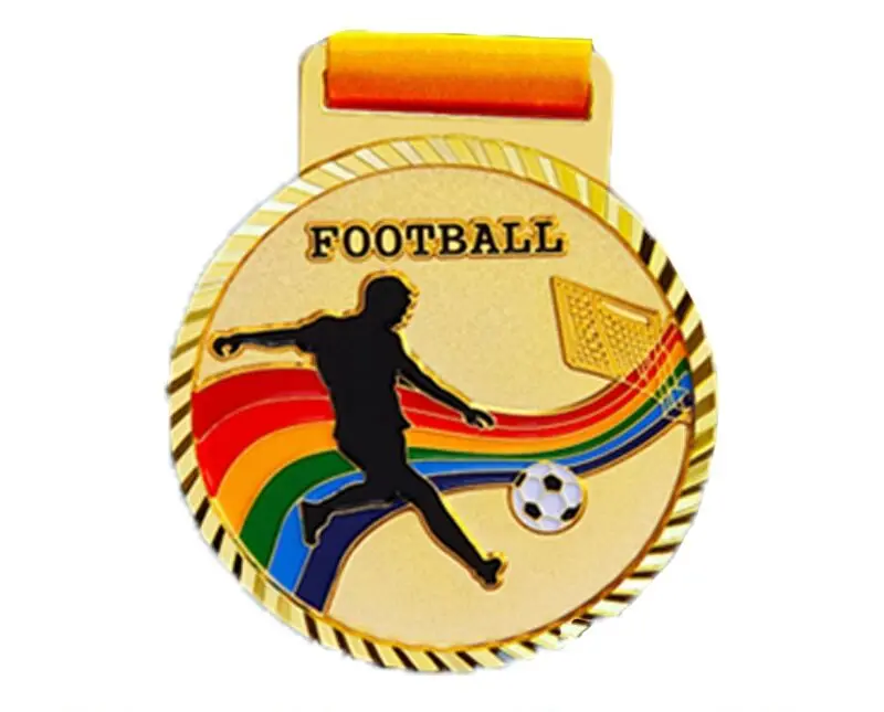 custom Cheap Price ODM Bespoke Metal gold medal Souvenir fine Sports Medal With Ribbon