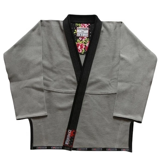 Заводская изготовленная на заказ BJJ Gi Кимоно Бразильское Jiu Jitsu кимоно Jiu-Jitsu перламутровые переплетенные ребрышки для трусов