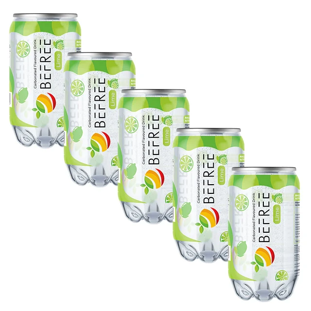 Popular Online Customization Bulk Packaging Labels Multiple Fruit Flavor Sparkling Soft Drink Halal ISO Certification Malaysia