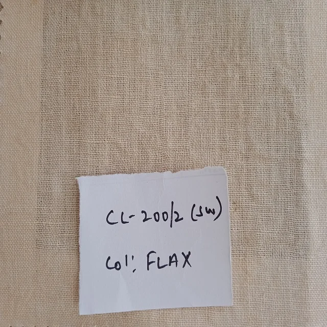 Linen cotton Fabric (stone washed )