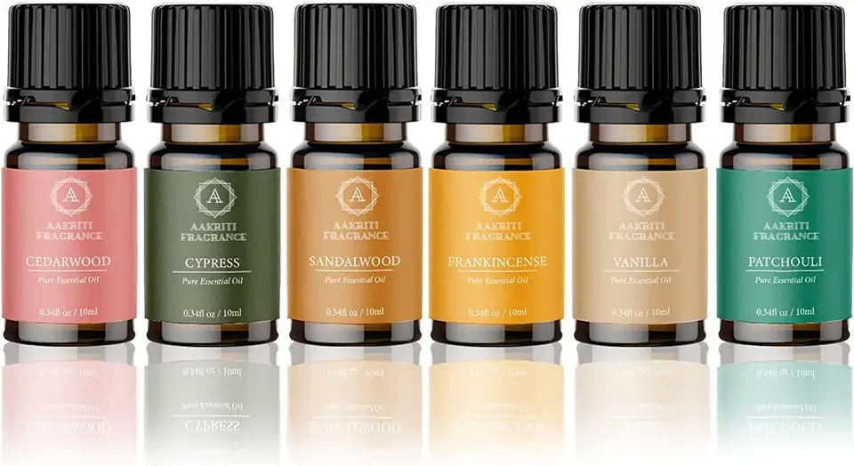 High on Demand Personal Care Pack of 6 Essential Oil Lavender Orange and Tea Tree Essential Oils for Body Care