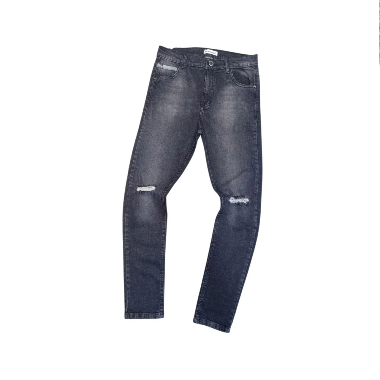 2024 New Arrival Unisex Kids Jeans White Washed Skinny Casual Elastic Denim Pants with Multi-Pockets Cool Denim Boy/Boy