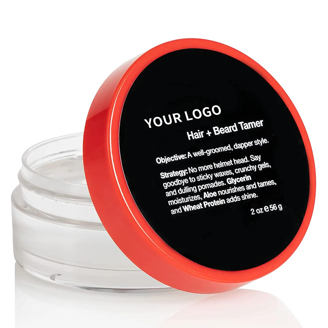 Private Label High Quality Natural Scented Organic Wax Beard Balm For Mens Grooming Mustache Care